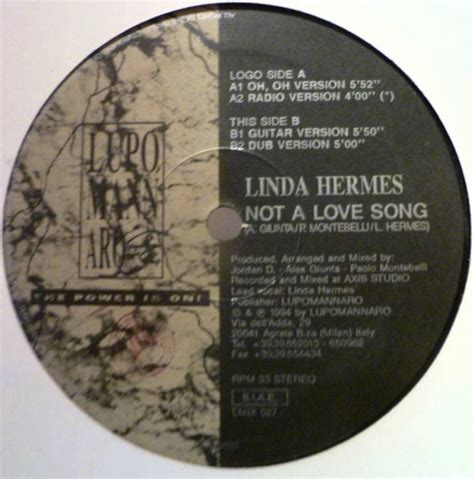 Linda Hermes – Not A Love Song (1994, Vinyl) 